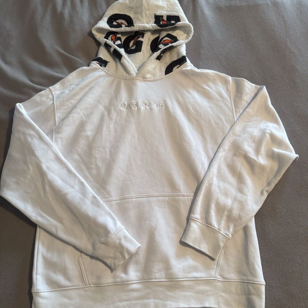 Gatorade Hoodie White Towel Hood Caitlin Clark NFL NBA WNBA Limited Rare Medium